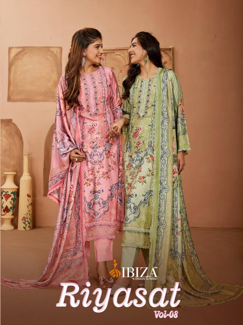 Ibiza Riyasat Vol 8 Printed Salwar Suits Collection
