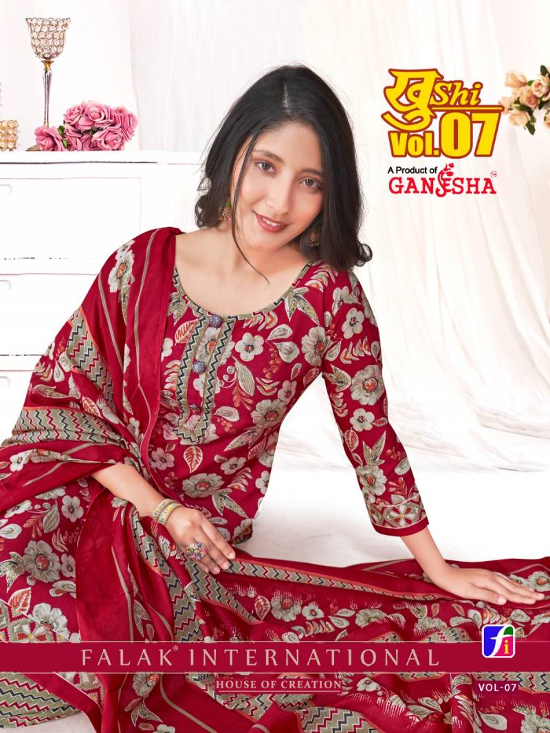 Ganesha Khushi Vol 7 Indo Cotton Readymade Dress Collection