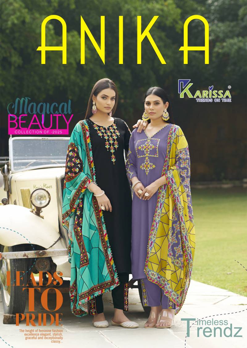Karissa Anika Designer Kurti Bottom With Dupatta Collection