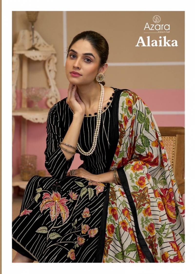 Radhika Azara Alaika Designer Lawn Cotton Dress Material Collection