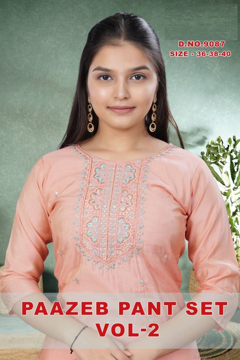 Paazeb Pant Set Vol 2 Roman Readymade Girls Dress Collection