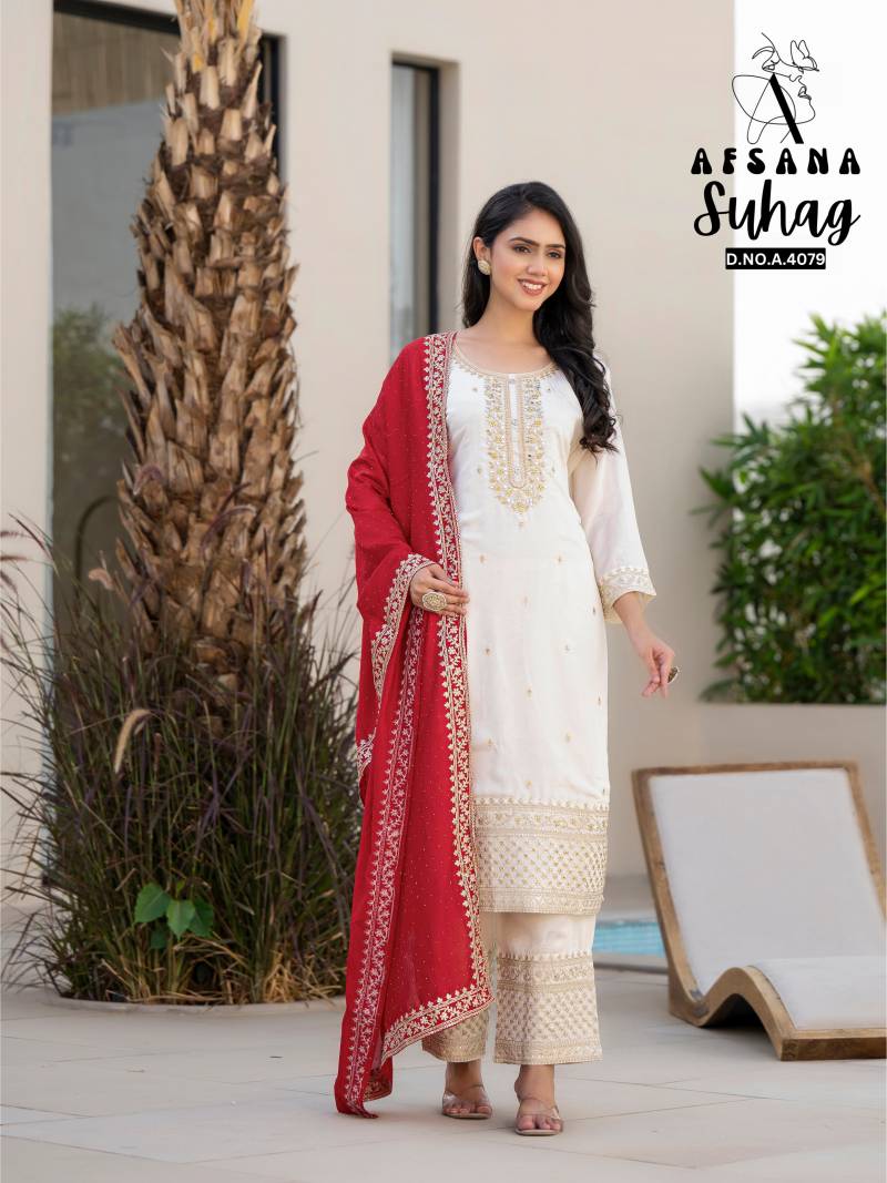 Afsana Suhag Designer Kurti Bottom With Dupatta Collection