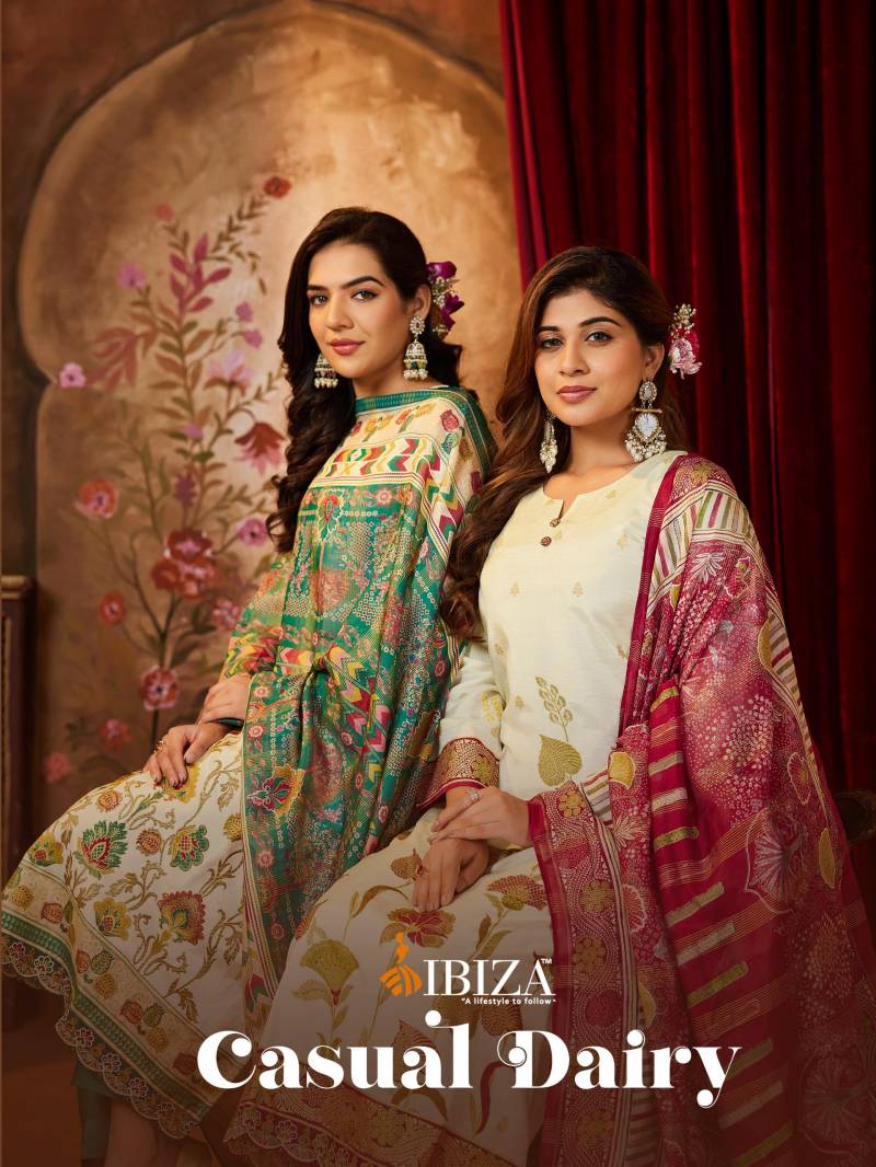 Ibiza Casual Dairy Printed Designer Salwar Kameez Collection