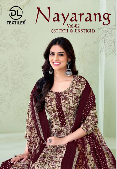 Dl Nayarang Vol 2 Casual Wear Cotton Kurti Pant With Dupatta Collection