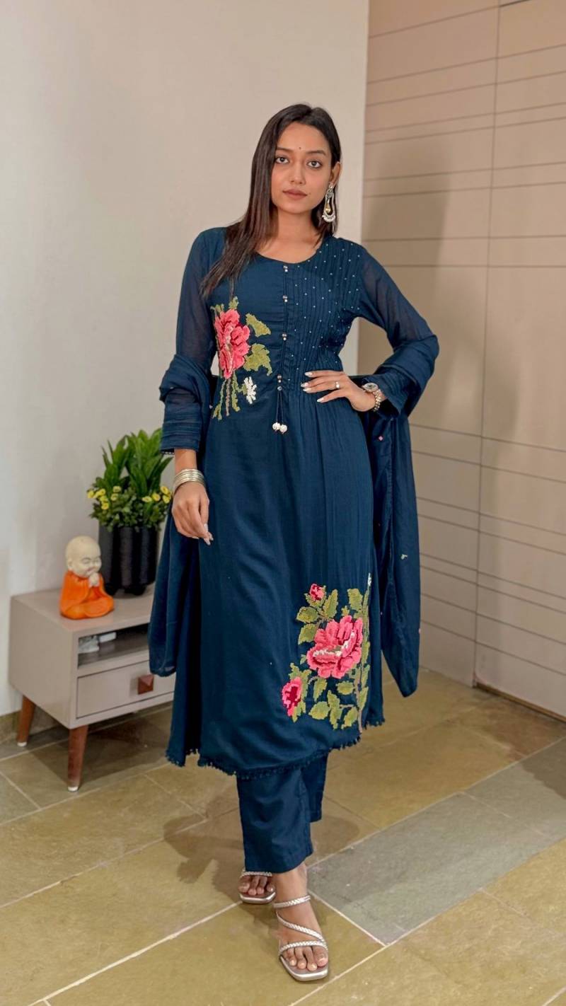 Tanyaa P 415 Cotton Designer Kurti Bottom With Dupatta Collection