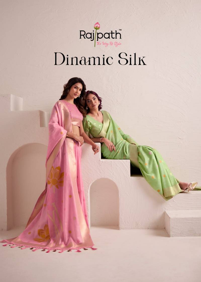 Rajpath Dinamic Silk Soft Linen Festive Wear Saree Collection