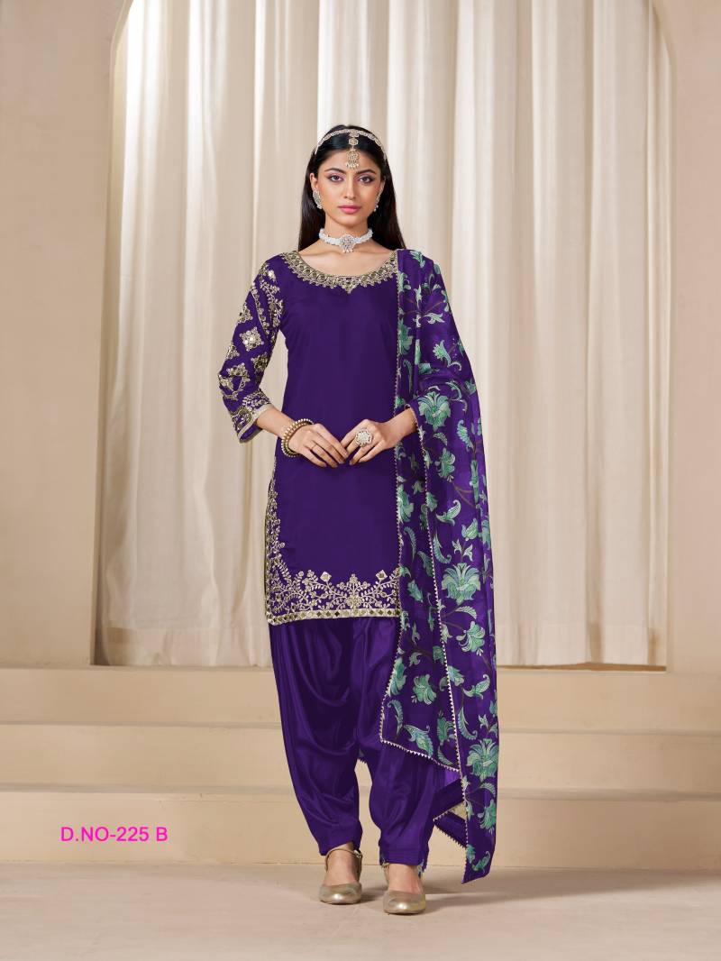 Aanaya Vol 225 Roman Silk Designer Salwar Kameez Collection