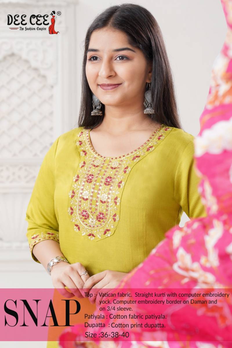 Deecee Tashi Vatican Girls Kids Kurti Bottom With Dupatta Collection