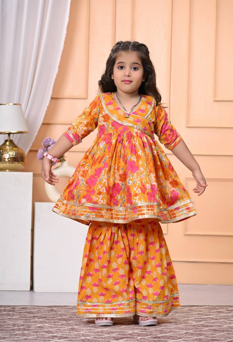 Naisha Kids 01 Kids Wear Girls Kurta Sharara With Dupatta Collection