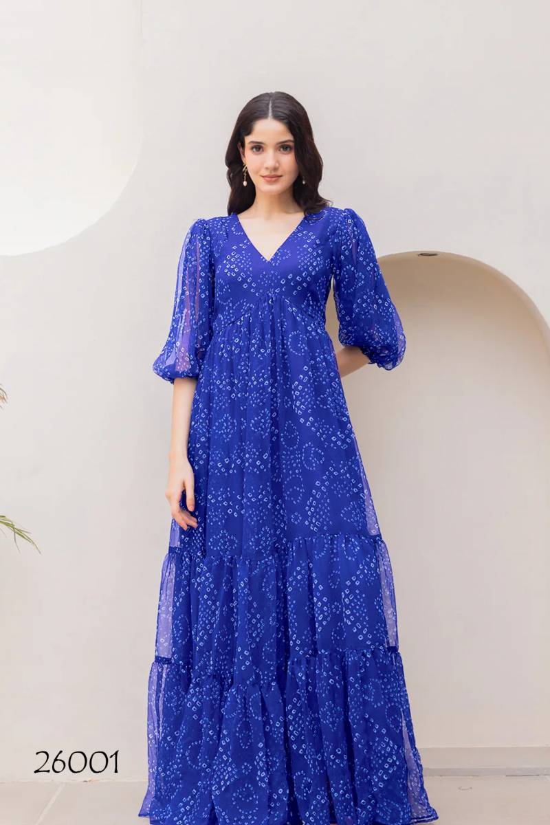 Lucaya Vol 26 Georgette Printed Anarkali Flared Gown Collection