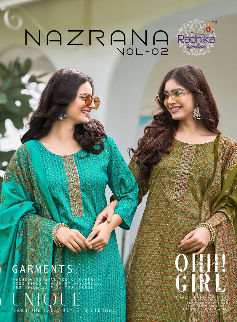 Radhika Nazrana Vol 2 Regular Wear Kurti Bottom With Dupatta