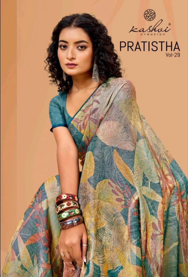 Kashvi Pratistha Vol 29 Brasso Fancy Printed Saree Collection