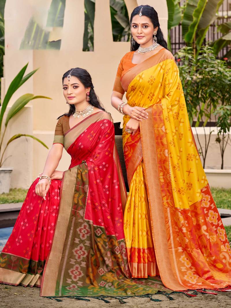 Ast Poorvika Silk Vol 2 Pochampalli Silk With Fancy Latkans Saree Collection
