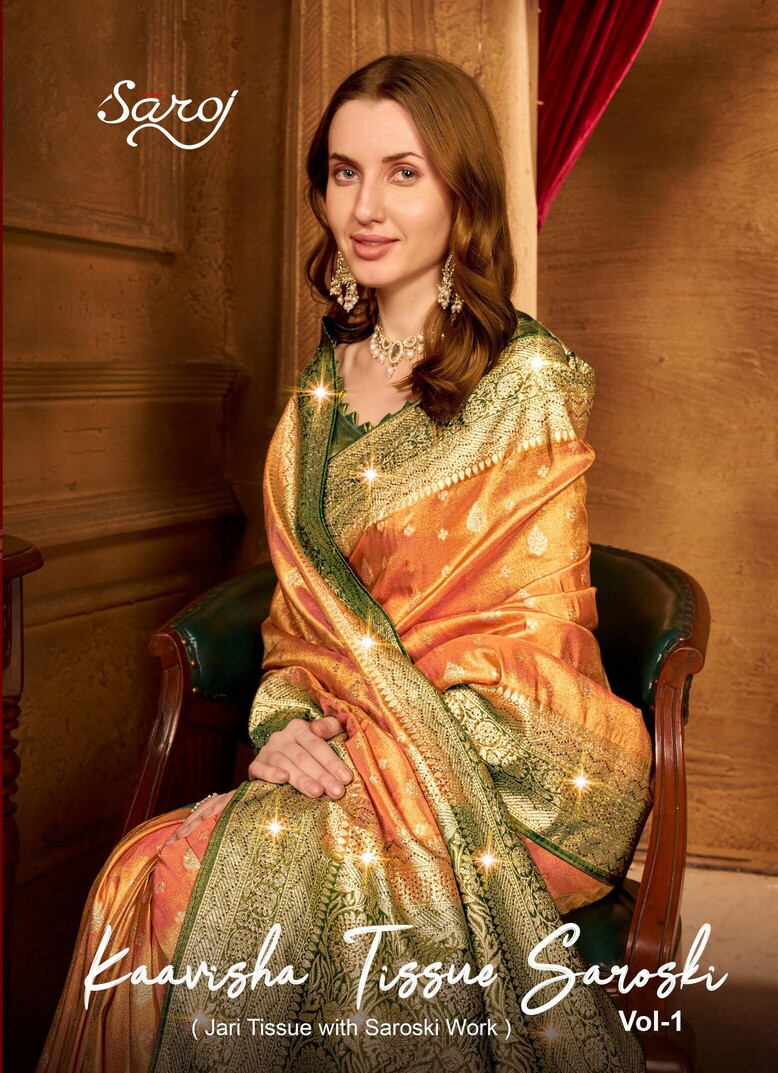 Saroj Kaavisha Tissue Saroski Vol 1 Traditional Sarees Collection