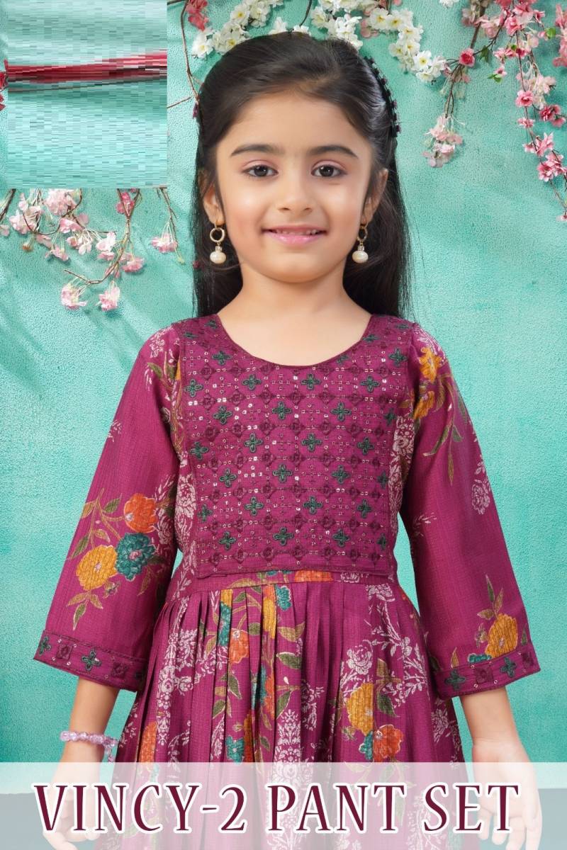 Vincy 2 Pant Set Printed Kids Wear Dress Collection