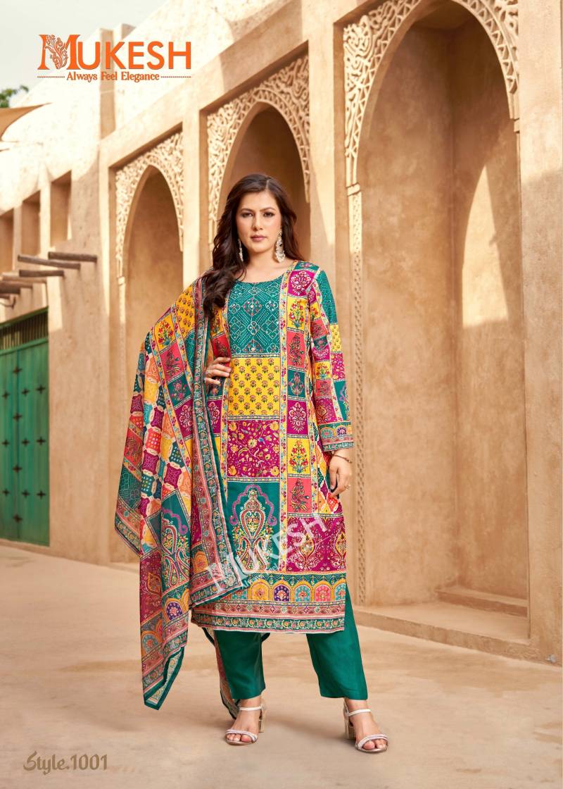 Mukesh Bin Saeed Printed Kurti Bottom With Dupatta Collection