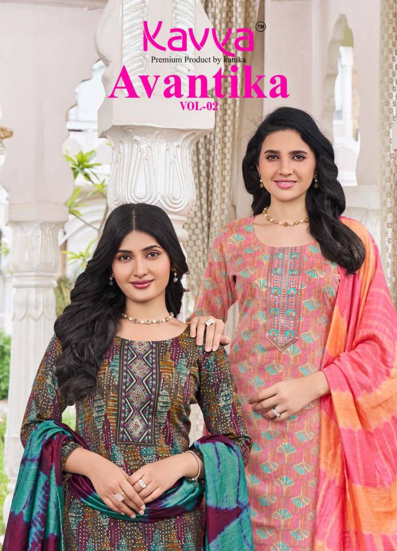 Kavya Avantika Vol 2 Printed Kurti Bottom With Dupatta Collection