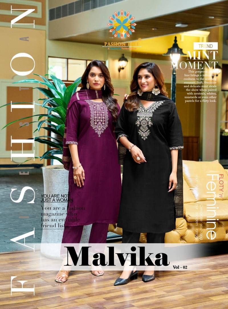 Passion Tree Malvika Vol 2 Designer Kurti Bottom With Dupatta