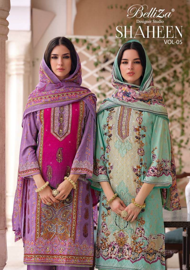 Belliza Shaheen Vol 5 Viscose Readymade Designer Suits Collection