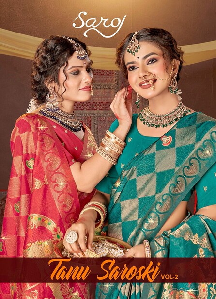 Saroj Tanu Saroski Vol 2 Wedding Wear Silk Sarees Collection