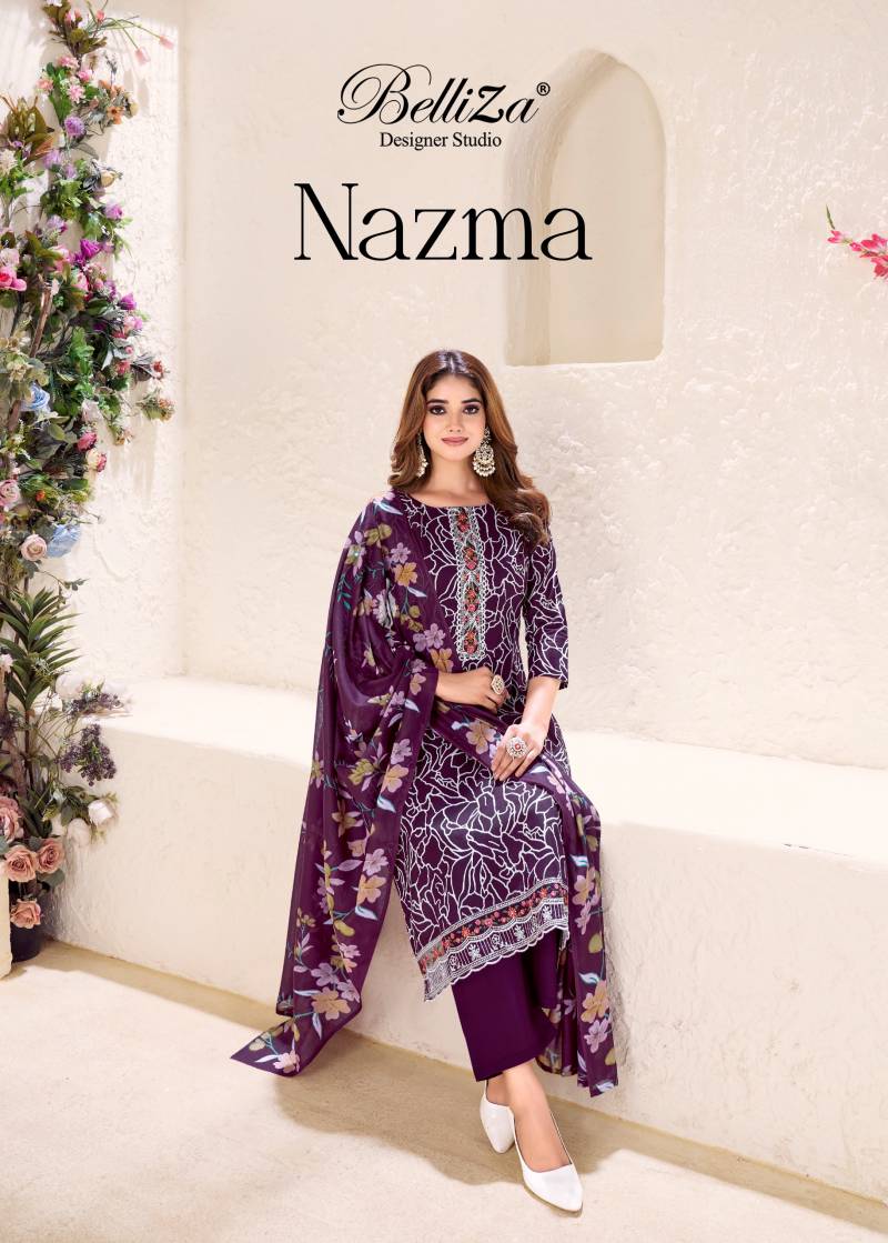 Belliza Nazma 874 Soft Cotton Dress Material Collection