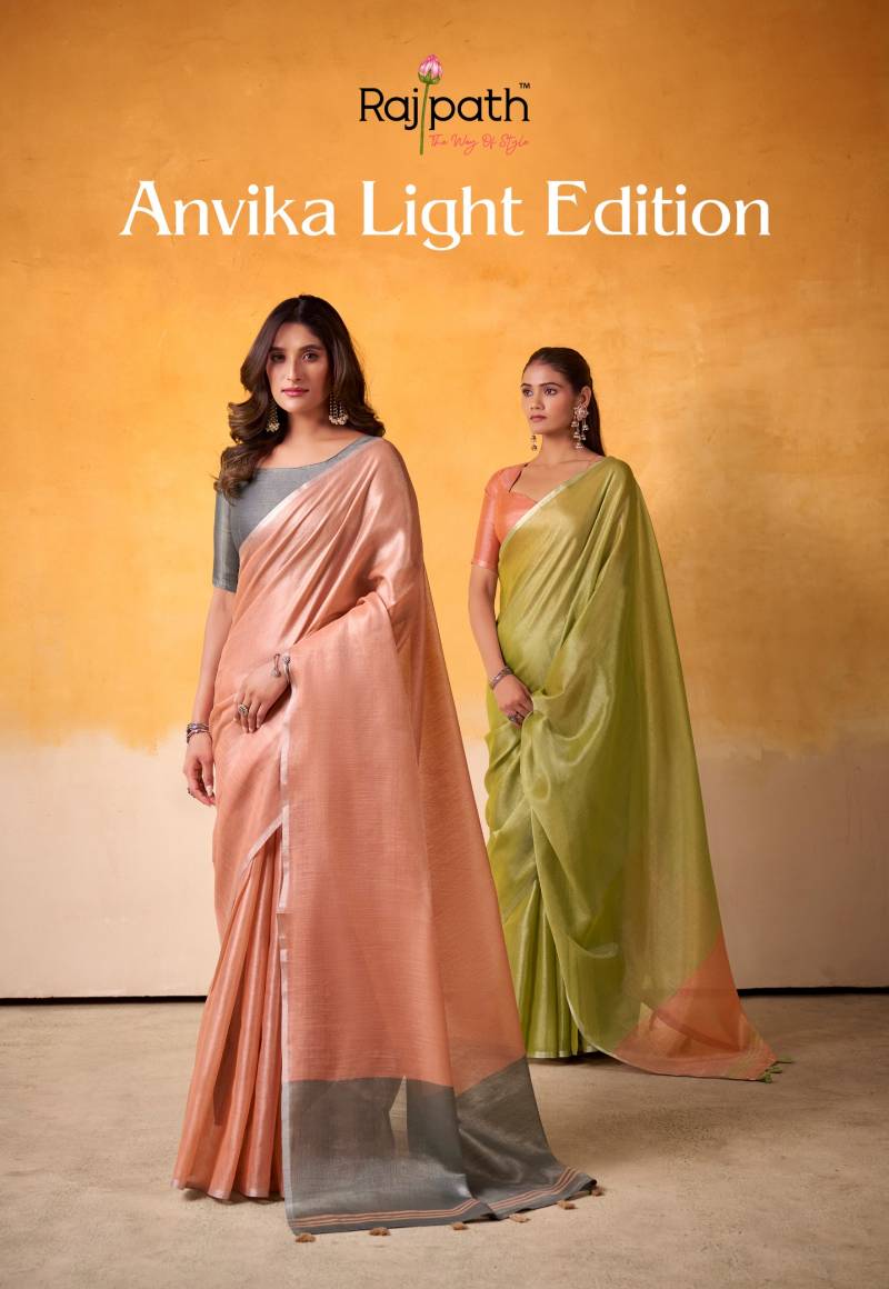 Rajpath Anvika Light Edition Tissue Silk Sarees Collection