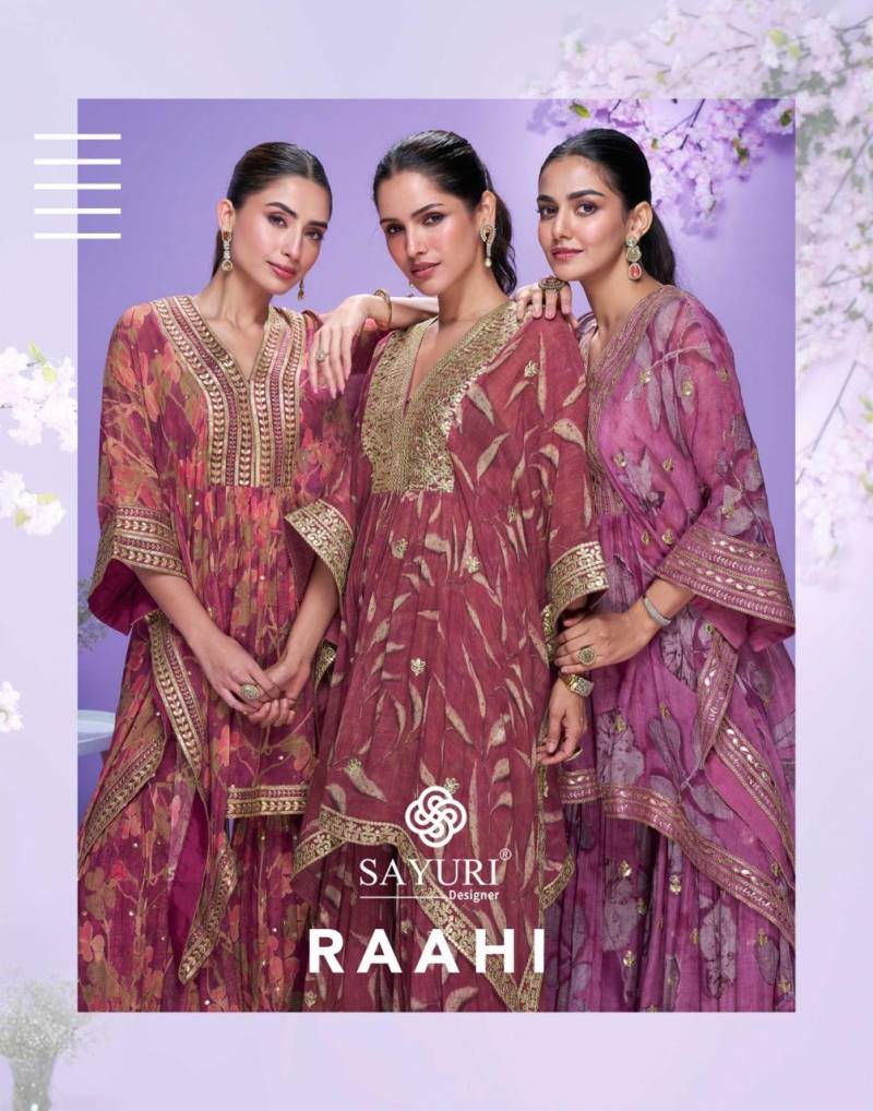 Sayuri Raahi Designer Kaftan With Gharara Collection