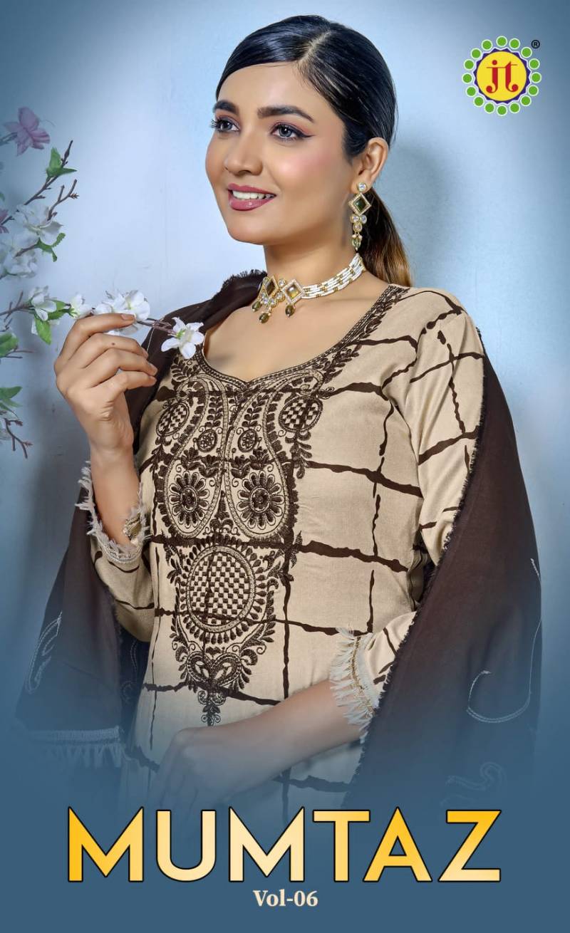 Jt Mumtaz Vol 6 Embroidered Dress Material Collection