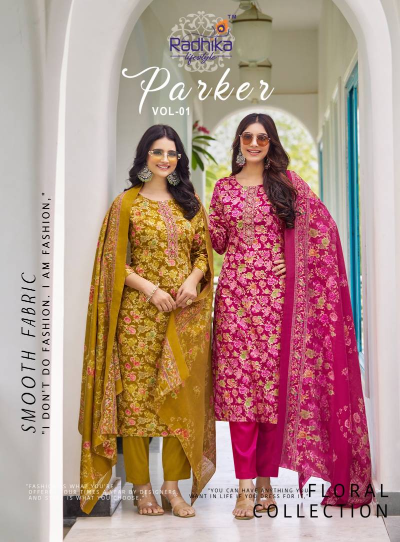 Radhika Parker Vol 1 Printed Kurti Bottom With Dupatta Collection