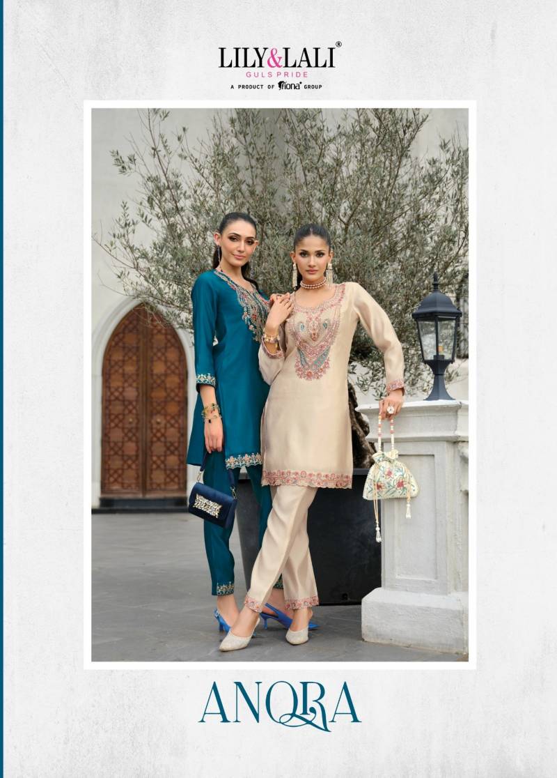 Lily And Lali Anora Tusser Silk Fancy Co Ord Set Collection