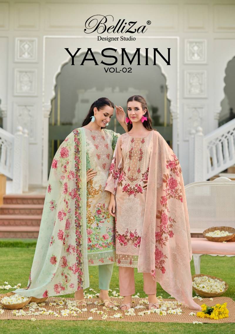 Belliza Yasmin Vol 2 Cotton Designer Dress Material Collection