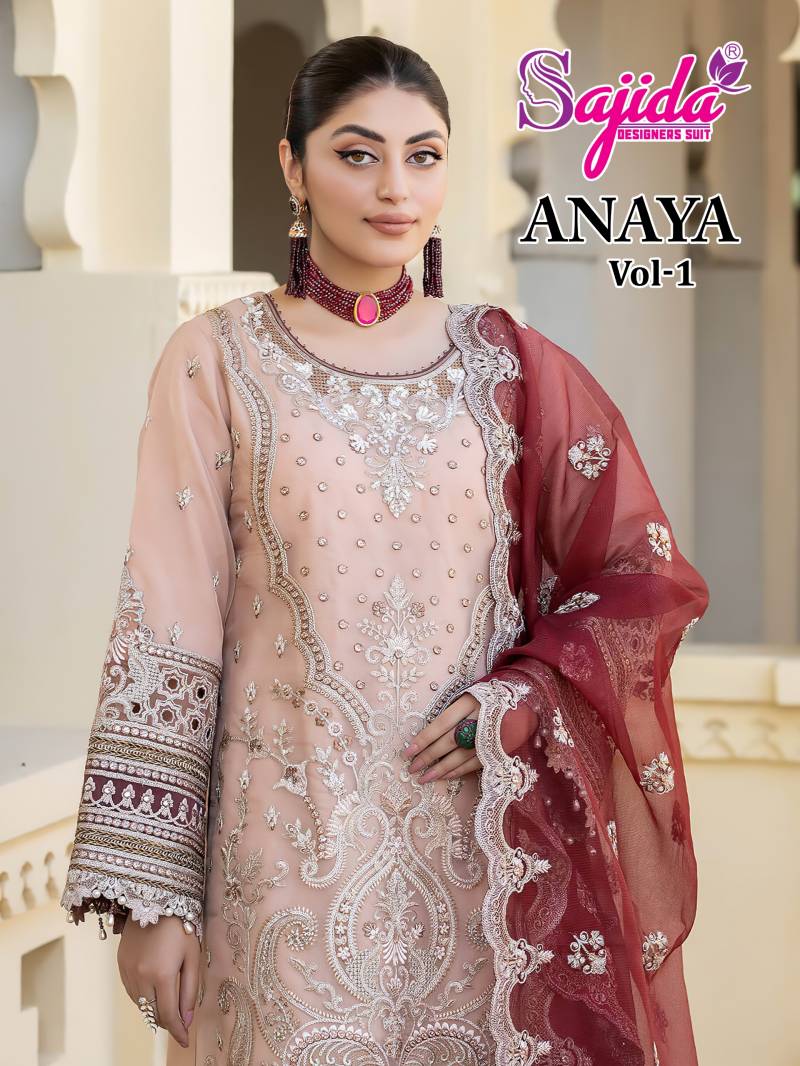Sajida Anaya Vol 1 Designer Pakistani Salwar Suits Collection