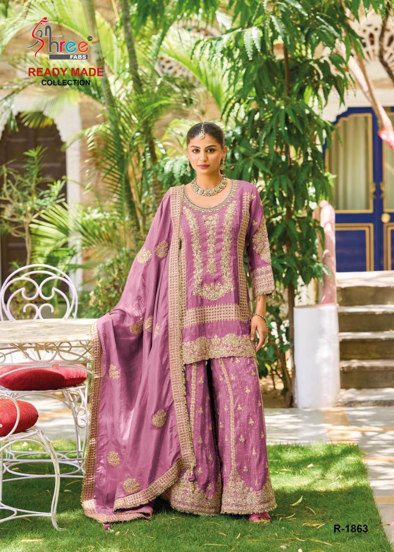 Shree R 1863 A To D Ready Made Pakistani Salwar Suits Collection