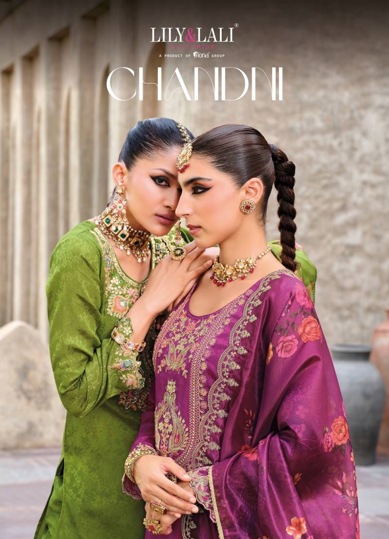 Lily And Lali Chandni Chinon Silk Designer Readymade Collection