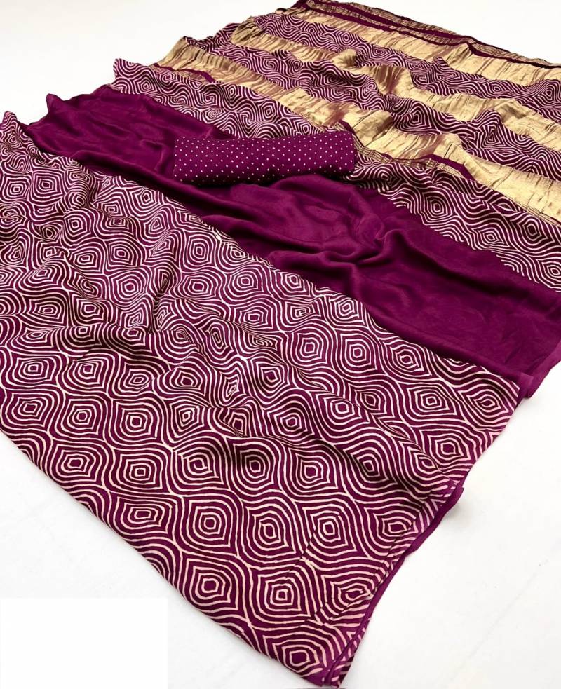 Rajyog Ajrakh Designer Printed Saree Collection