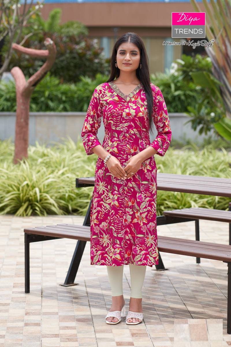 Gardencity Vol 7 Rayon Printed Casual Wear Kurti Colelction