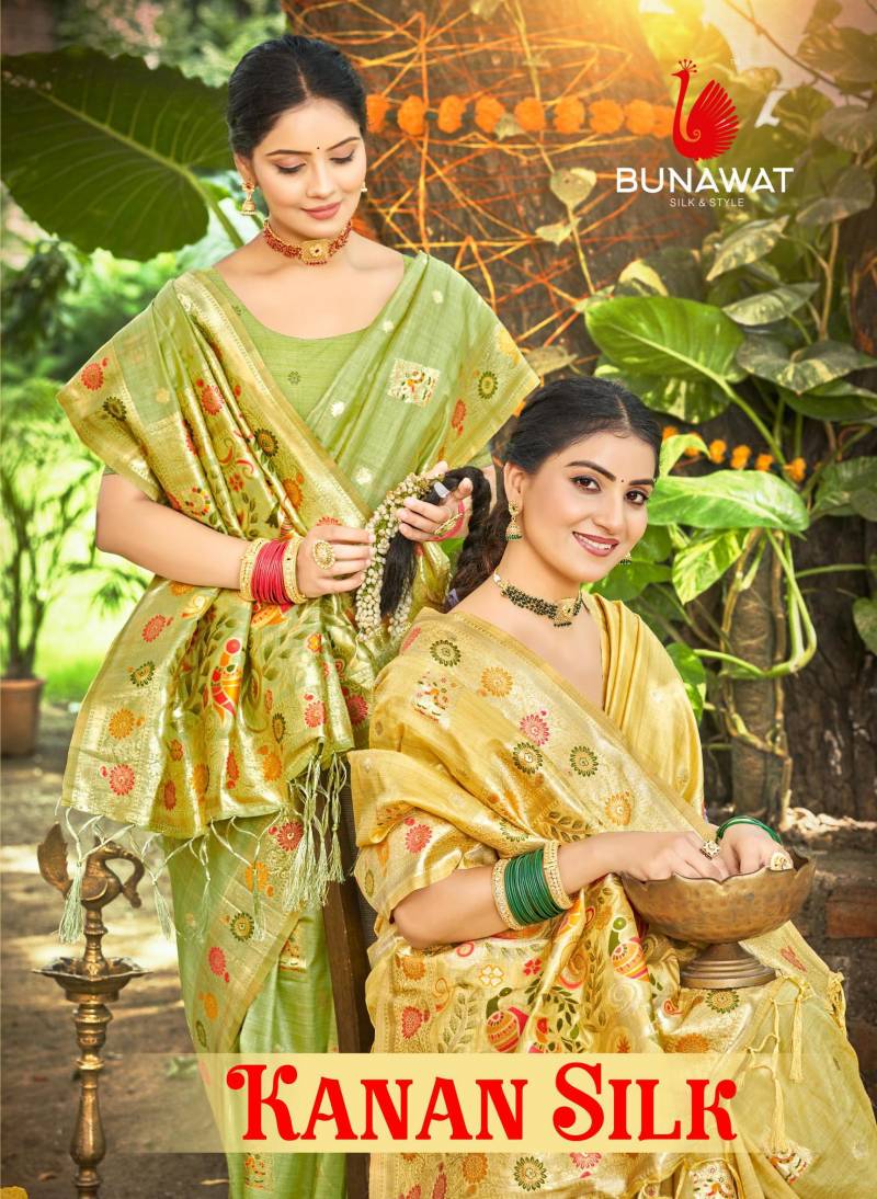 Bunawat Kanan Silk Wedding Wear Traditional Saree Collection