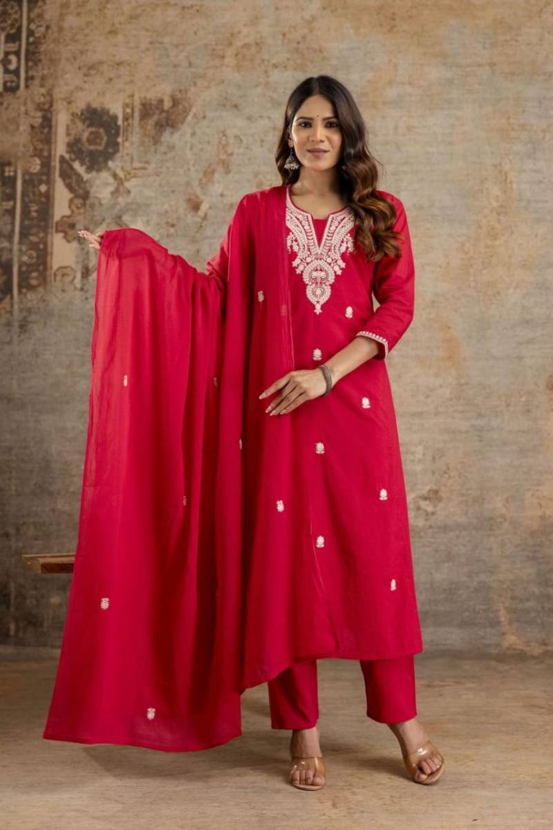 Naisha K 227 Cotton Designer Kurti Bottom With Dupatta Collection