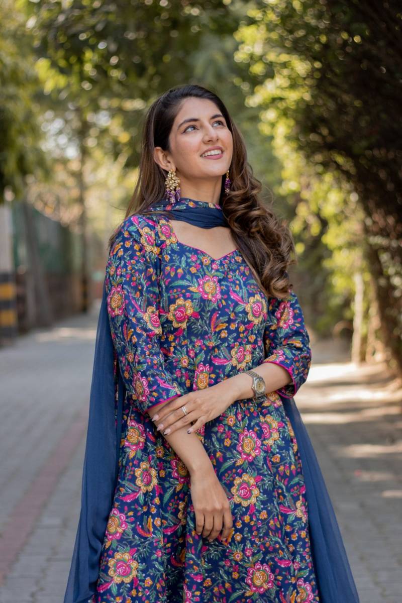 Dhruvi 328 Designer Printed Kurta Set Collection