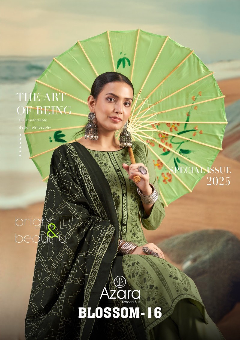 Radhika Azara Blossom Vol 16 Soft Cotton Printed Dress Material