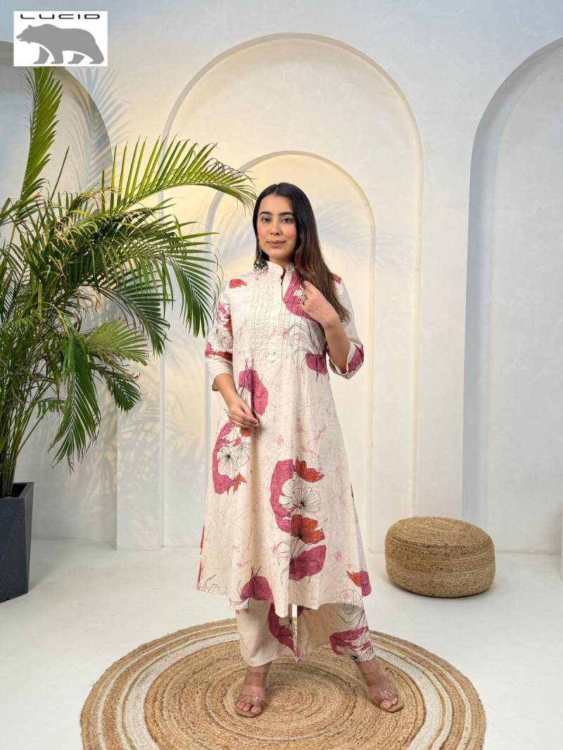 Naisha K 242 Khadi Cotton Casual Kurti With Bottom Collection