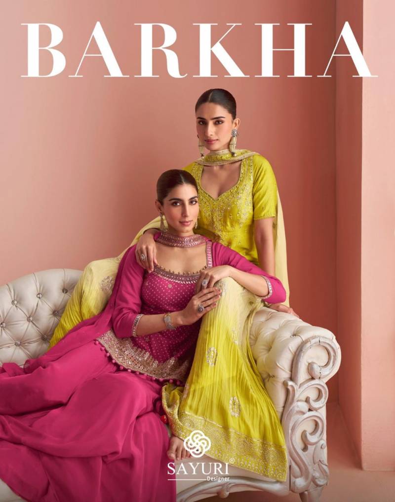 Sayuri Barkha Chinon Designer Salwar Suit Collection