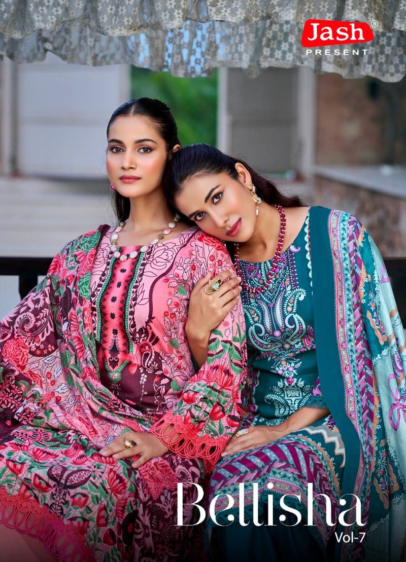 Jash Bellisha Vol 7 Printed Cotton Dress Material Collection