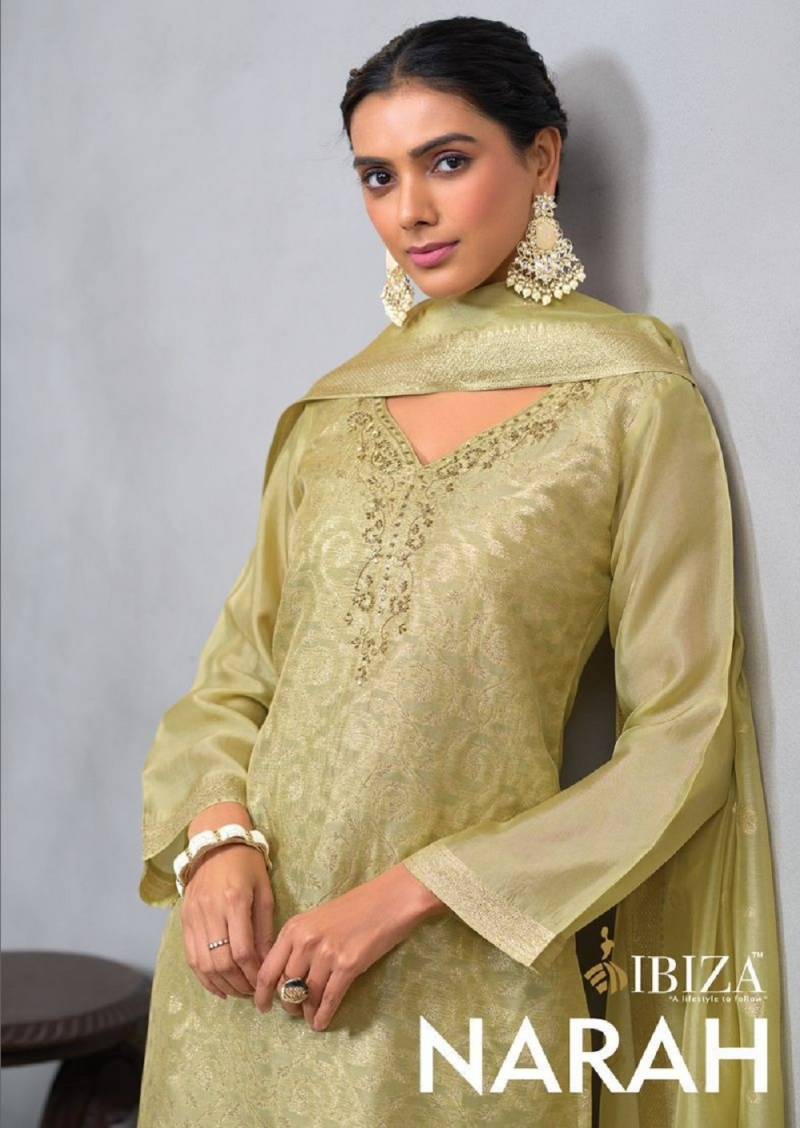 Ibiza Narah Designer Kosa Silk Hand Work Salwar Suit Collection
