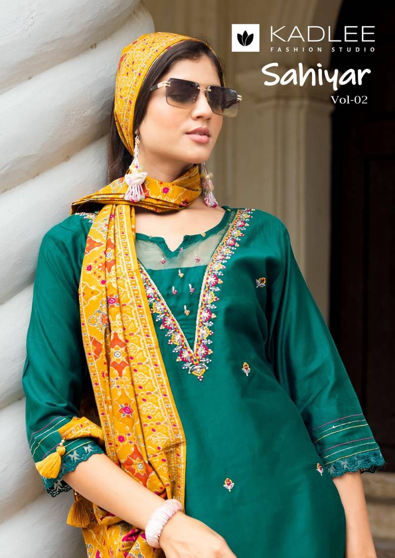 Kadlee Sahiyar Vol 2 Viscose Designer Kurti Bottom With Dupatta