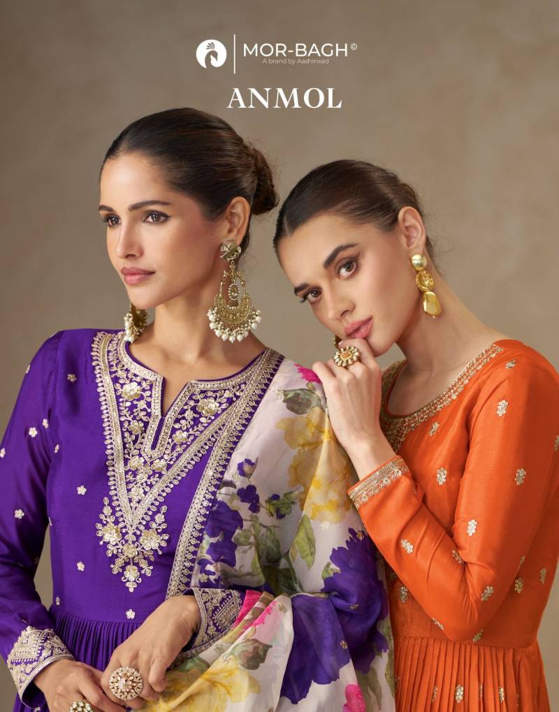 Aashirwad Mor Bagh Anmol Designer Embroidered Gown Collection