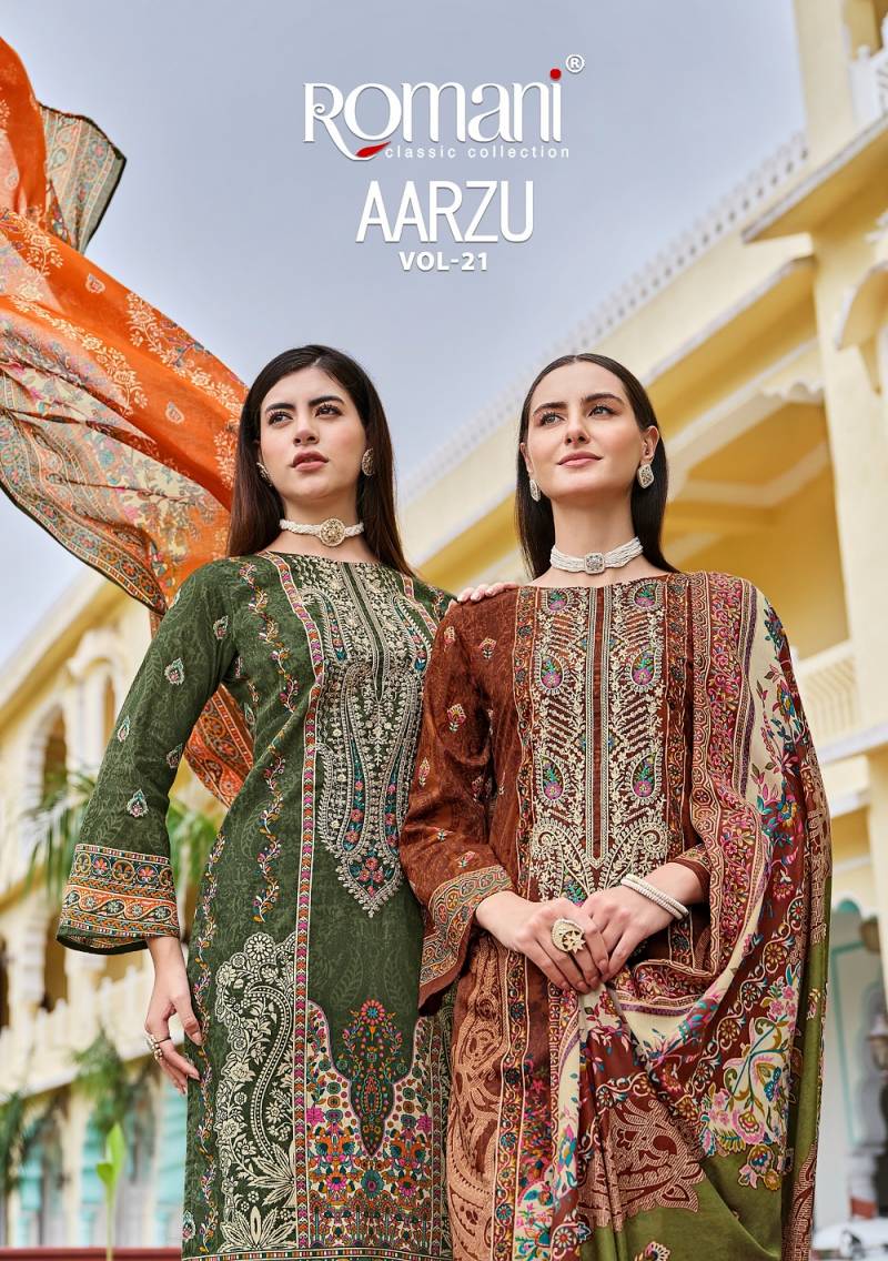 Romani Aarzu Vol 21 Soft Cotton Dress Material Collection