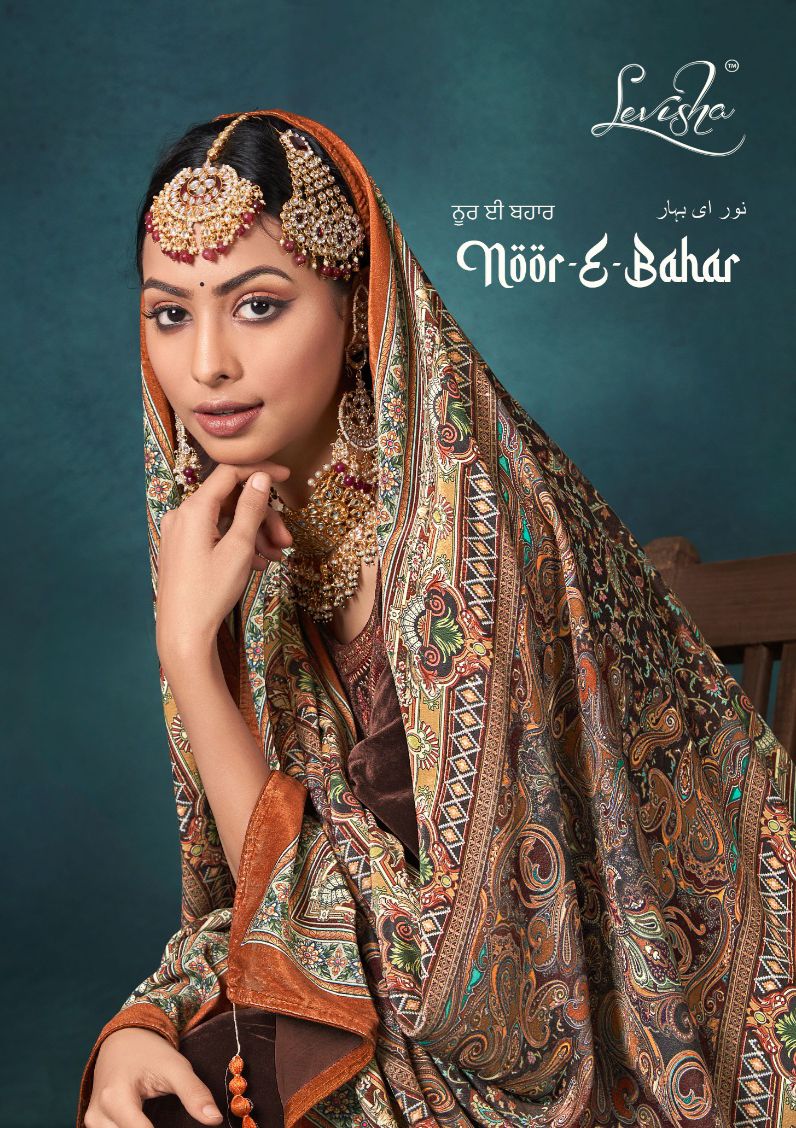 Levisha Noor E Bahar Velvet Designer Dress Material Collection