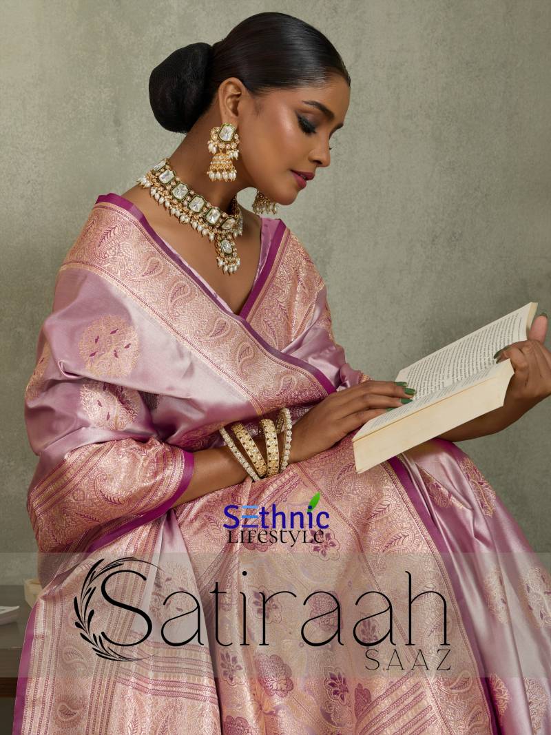 Sethnic Satiraah Saaz Satin Silk Wedding Saree Collection