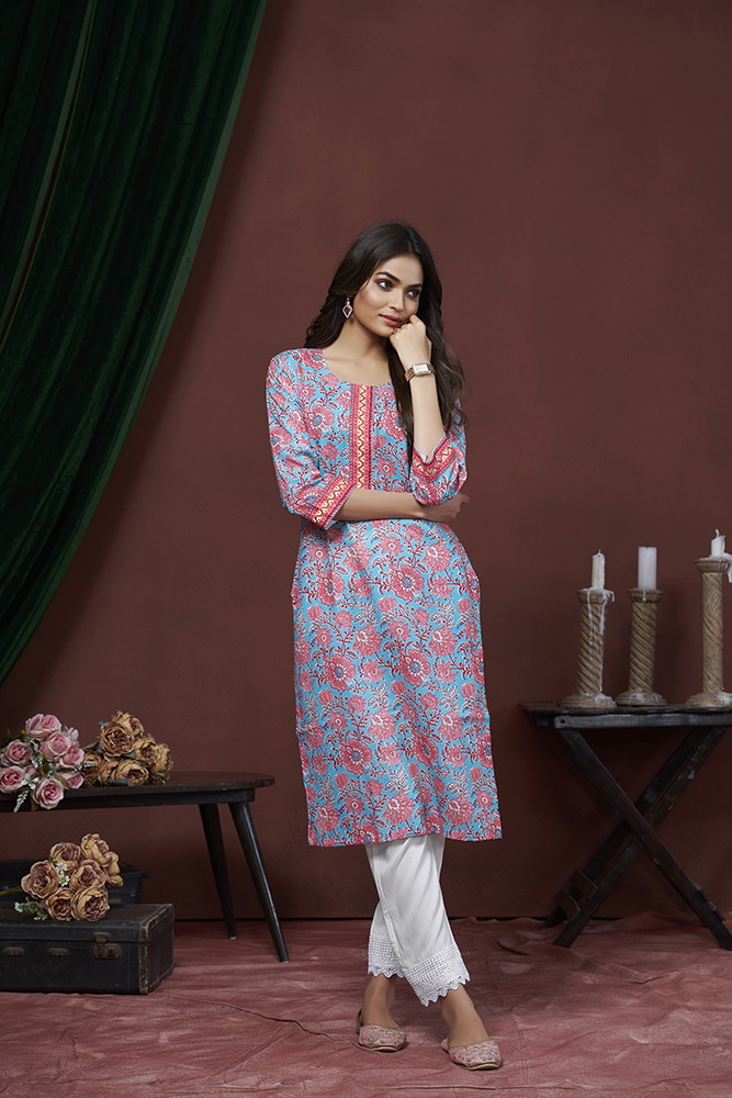 Sn 2782 To 2790 Cotten Linen Designer Kurti Collection